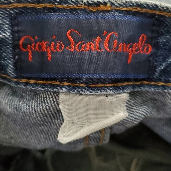 Vintage 90s Giorgio Sant'Angelo Cutoff Denim Mom Jean Shorts - 8 - Picture 5 of 5